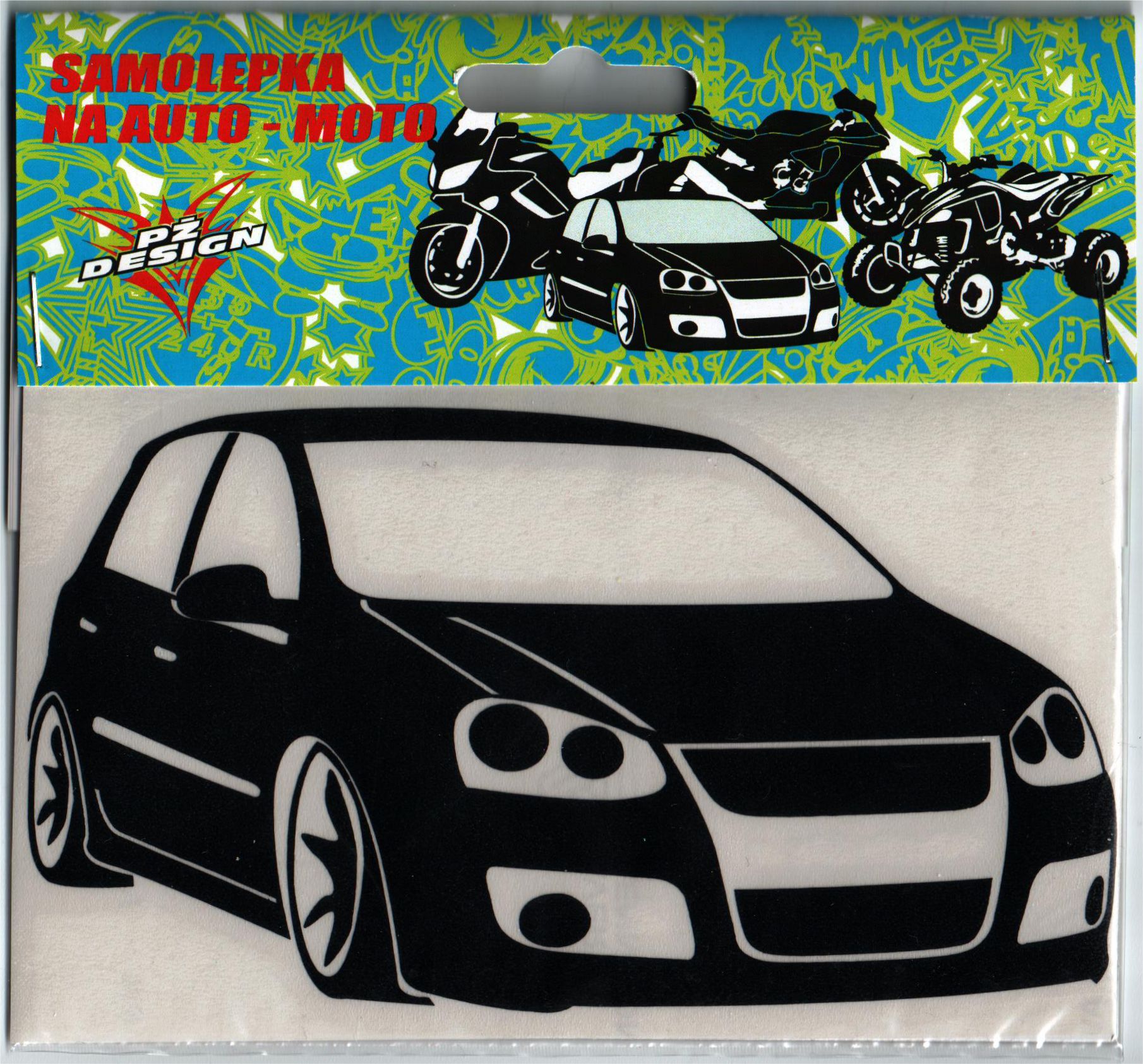 Samolepka v rozměru 15x8cm Golf V