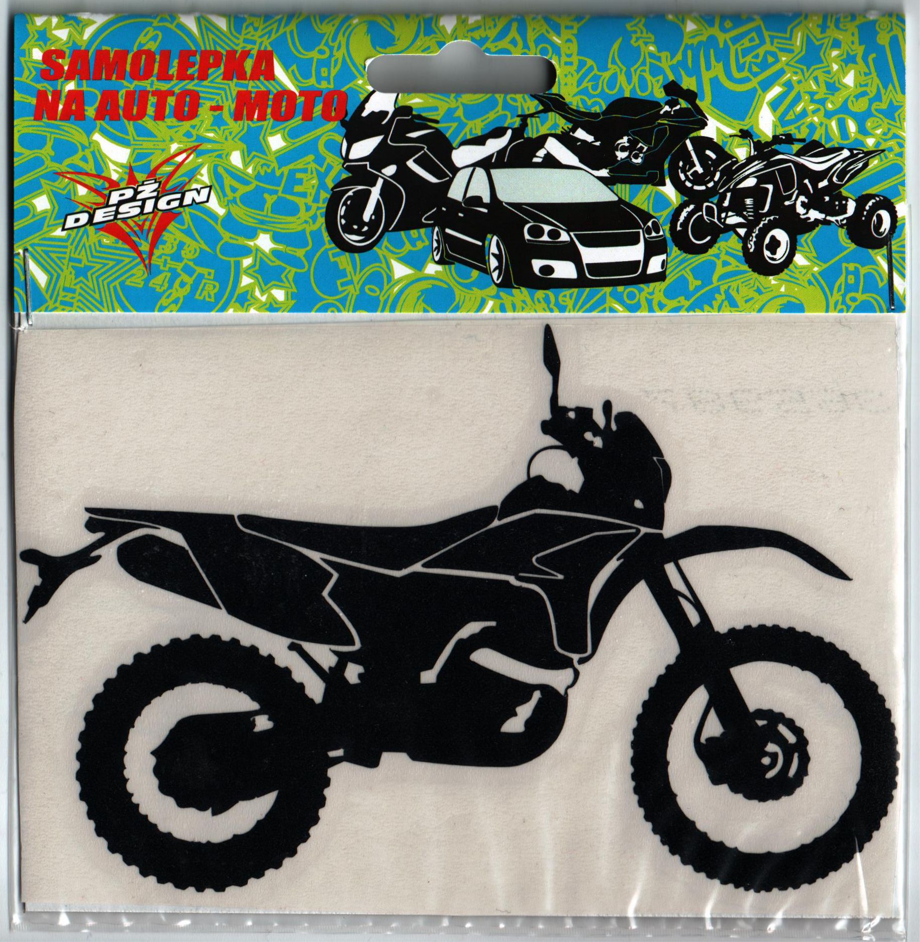 Samolepka v rozměru 15x9,5cm, enduro