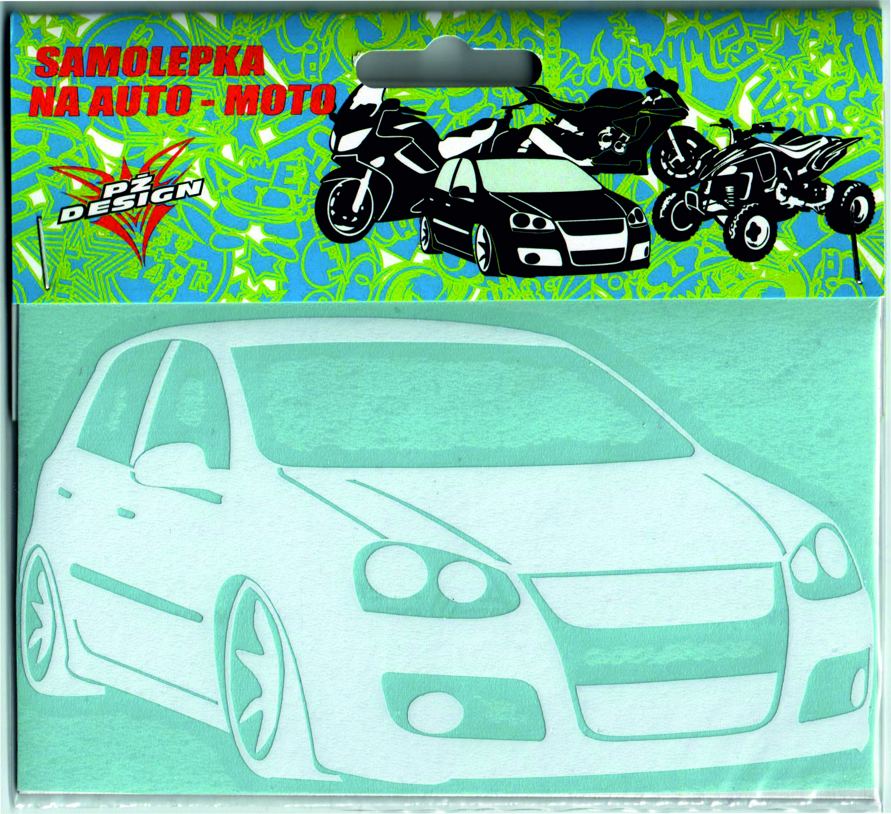 Samolepka v rozměru 15x8cm Golf V