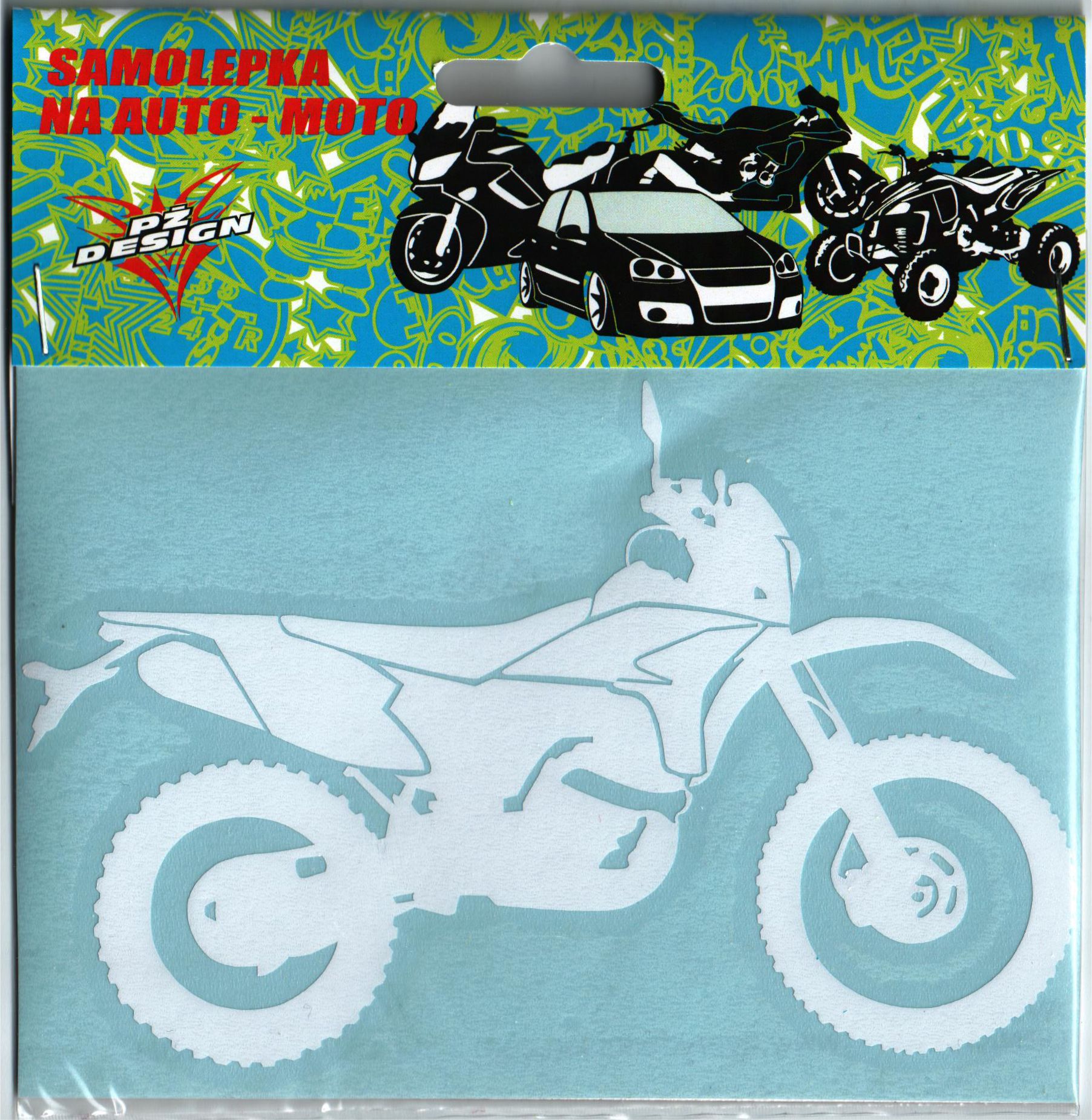 Samolepka v rozměru 15x9,5cm, enduro