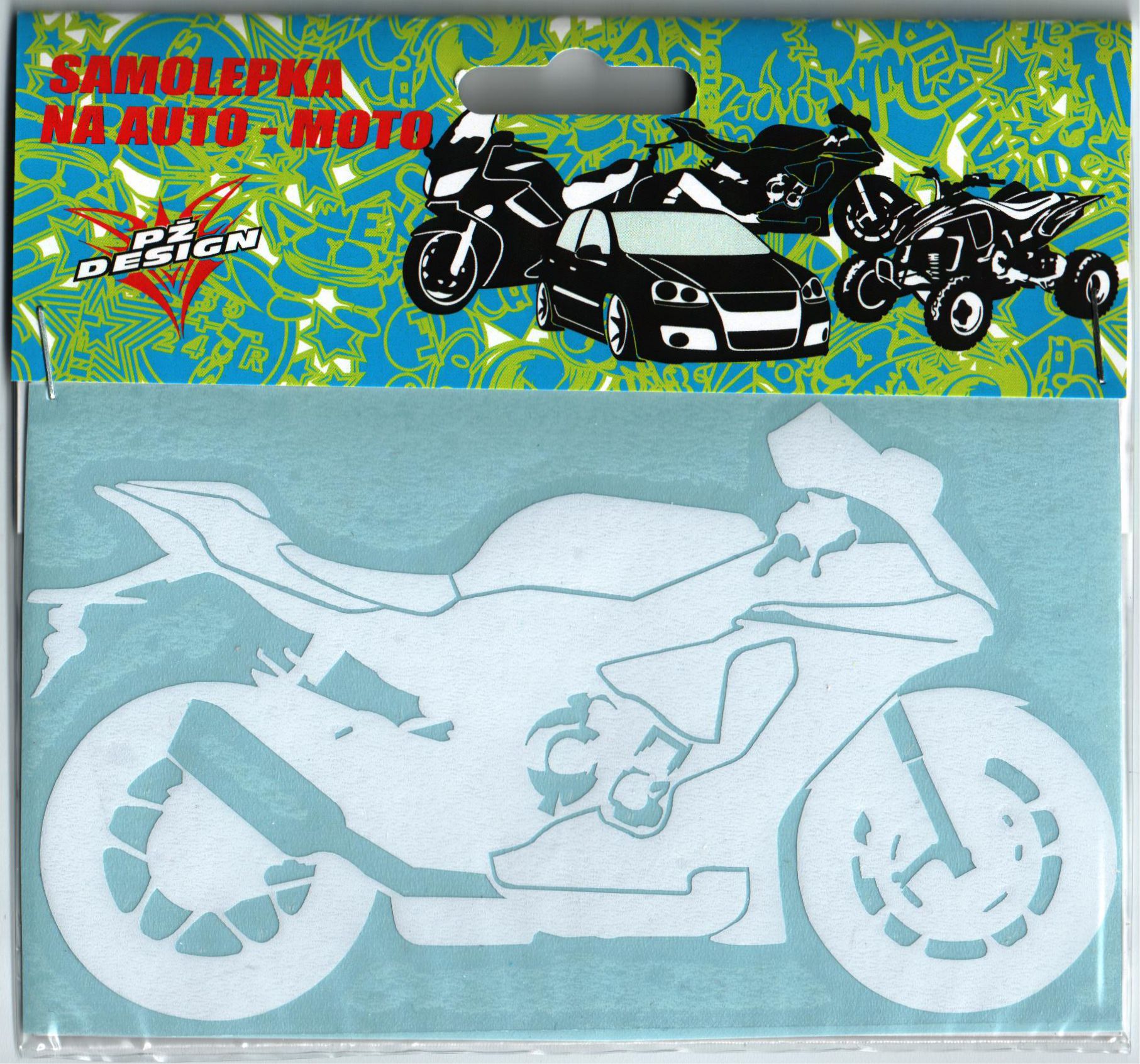 Samolepka v rozměru 15x8,5cm, silniční moto 1