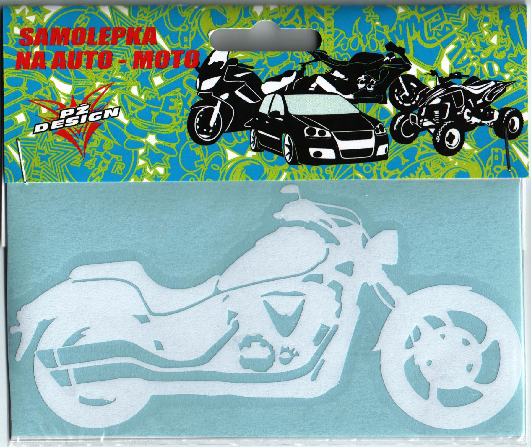Samolepka v rozměru 15x7cm, choper 2